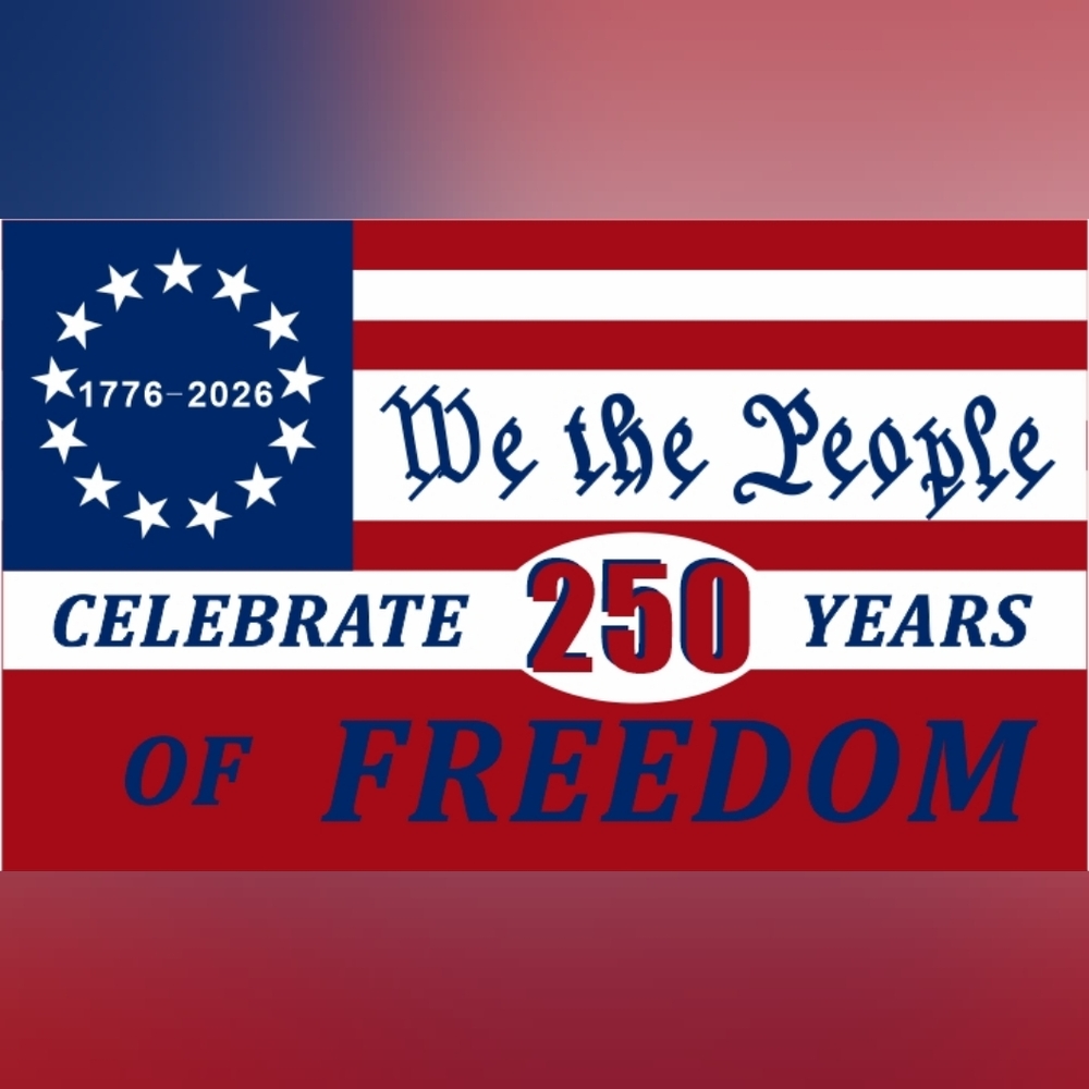 Patriotic Military 250 Yrs Of Freedom Flag